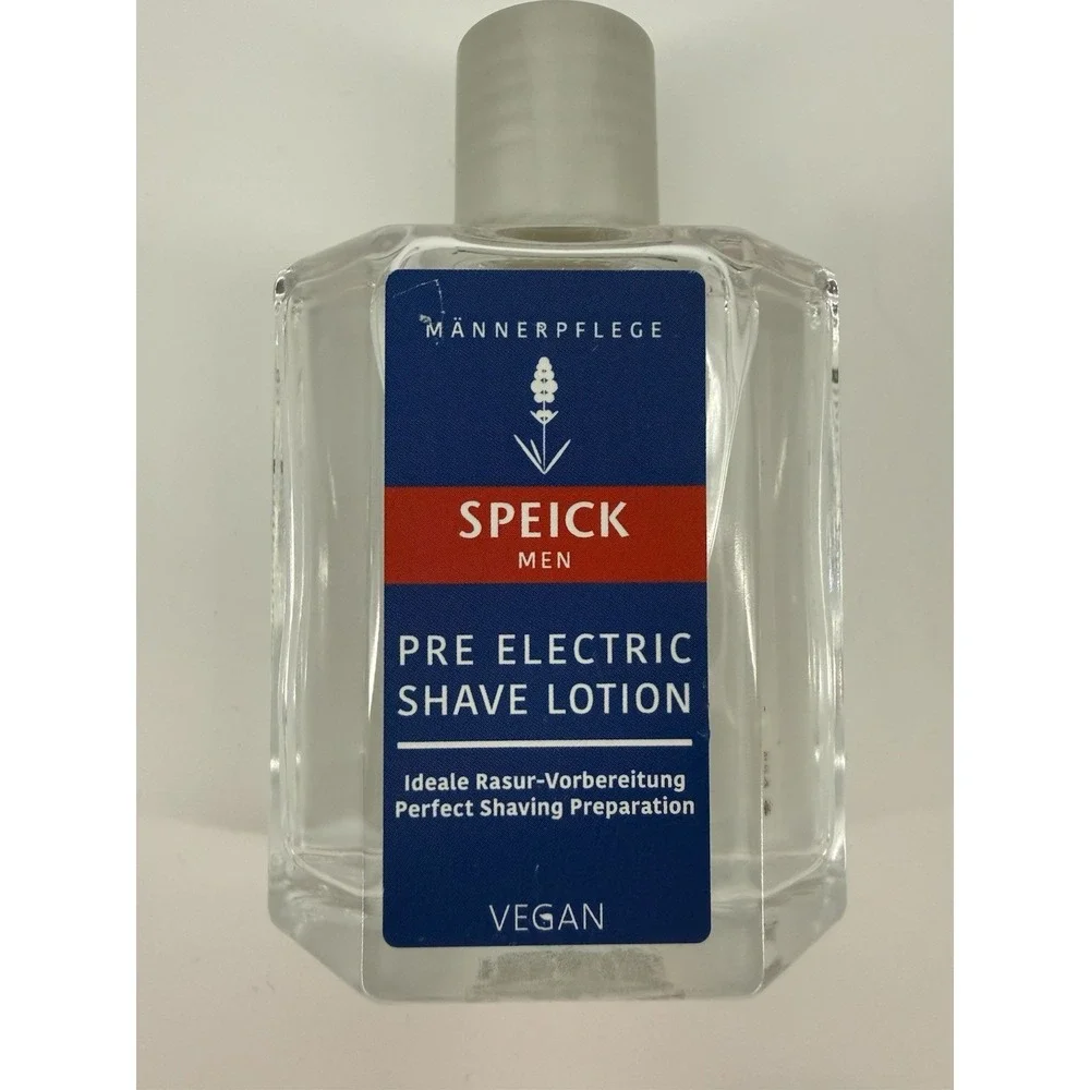 Speick Mens Pre Electric Shave Lotion 3.4 oz | Soothing Skin Care Solution 100ml